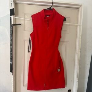 Tommy Hilfiger Vibrant Red Mini Dress